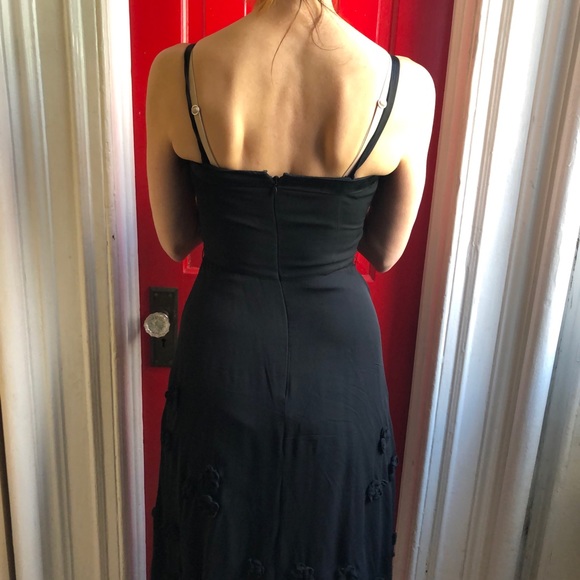 Anthropologie Odille Black 100% Silk Dress - Picture 3 of 8